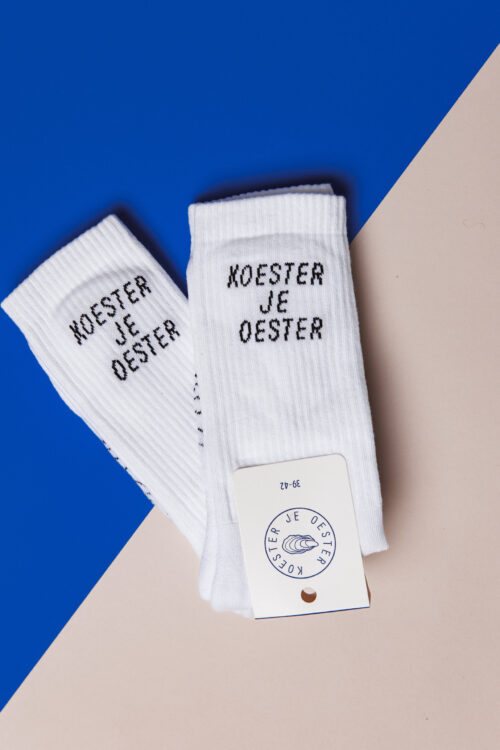 Koester je Oester sokken wit