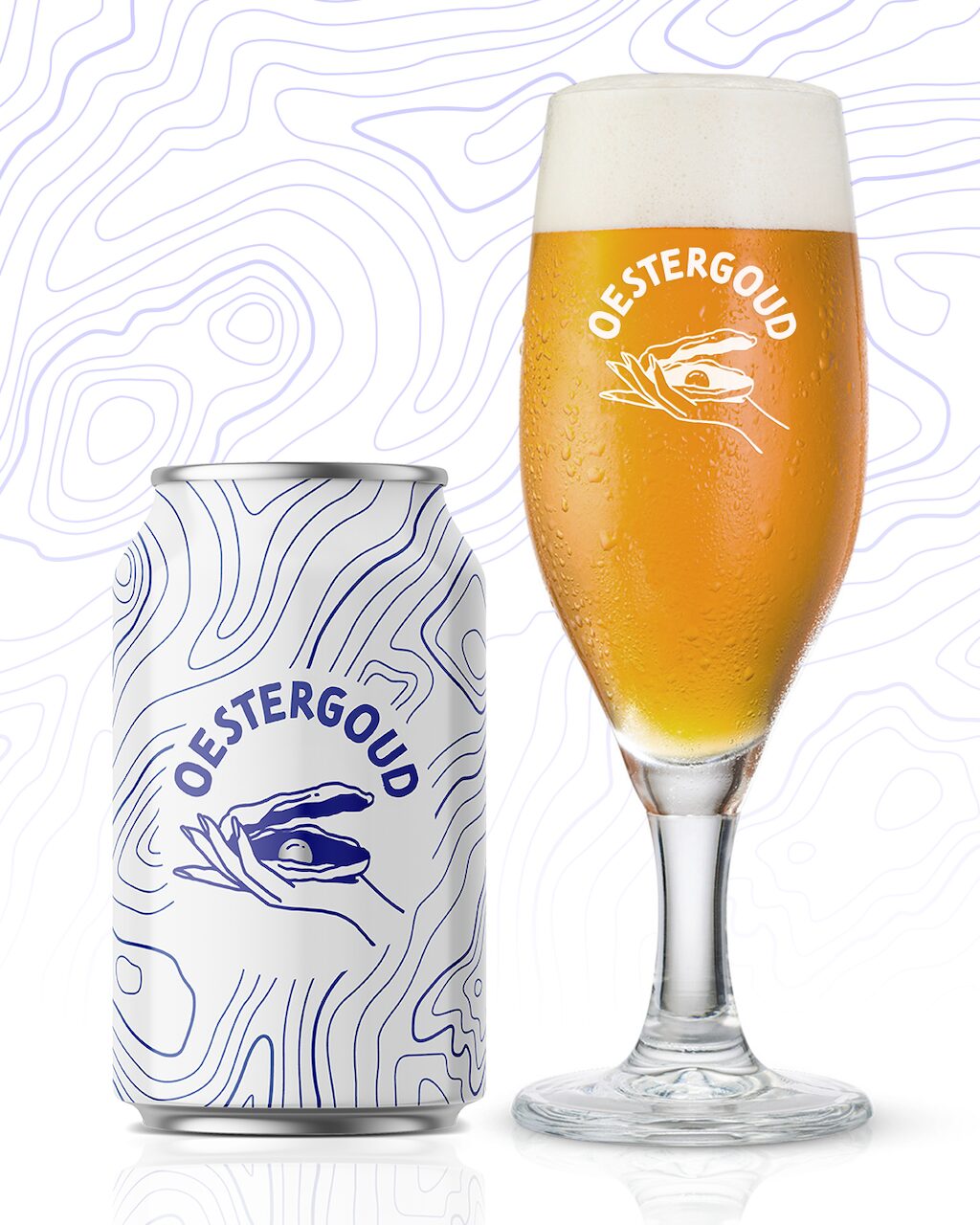 oestergoud blik glas feed