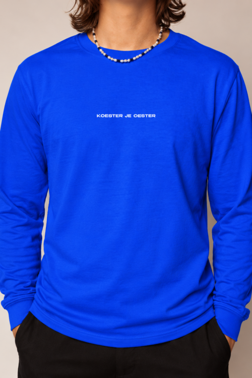 Blauwe longsleeve